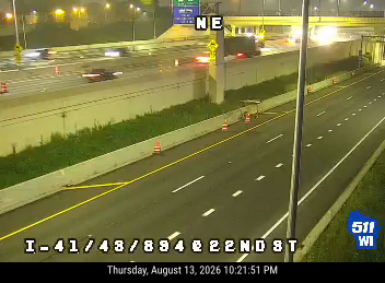 I-41/43/894  - I-41/43/894 at 22nd St EB