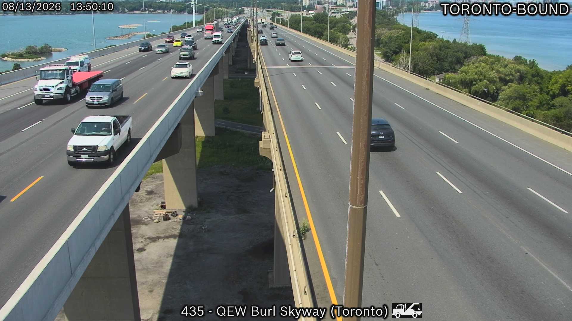 QEW Burlington Skyway - Toronto Side