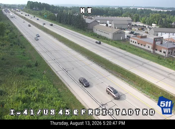 I-41/US 45  - I-41/US 45 at Freistadt Rd