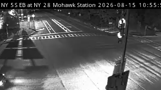 NY 5S EB at NY 28 Mohawk Station