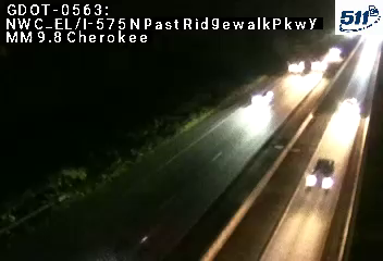 GDOT-0563: I-575 N past RidgewalkPkwy MM 9.8 (Cherokee)