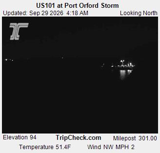 US101 at Port Orford Storm