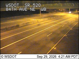 SR 520 at MP 4.5: 84th Ave NE, WB