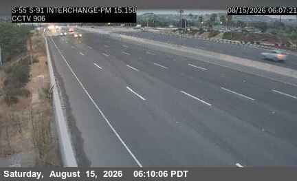SR-55 : (906) SB SR-55 at SR-91 Interchange