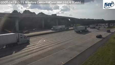 GDOT-0418: I-75 N before CantonRdConn MM 266.4 (Cobb)
