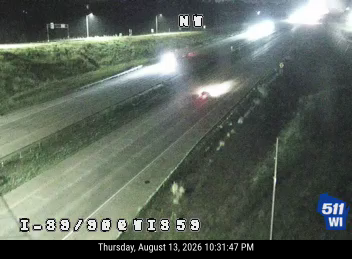I-39/90  - I-39/90 at WIS 59