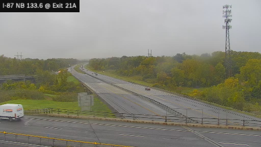 I-87 MP 133.60 NB at Interchange 21A (Berkshire Connector)