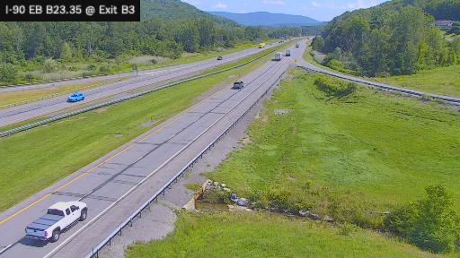 I-90 MP 023.35 EB Berkshire Connector at Interchange B3 (Austerlitz/New Lebanon)