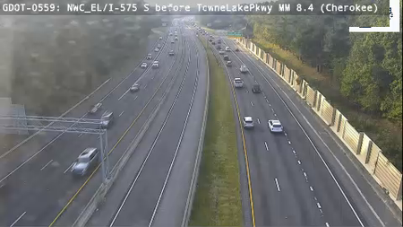 GDOT-0559: I-575 S before TowneLakePkwy MM 8.4 (Cherokee)