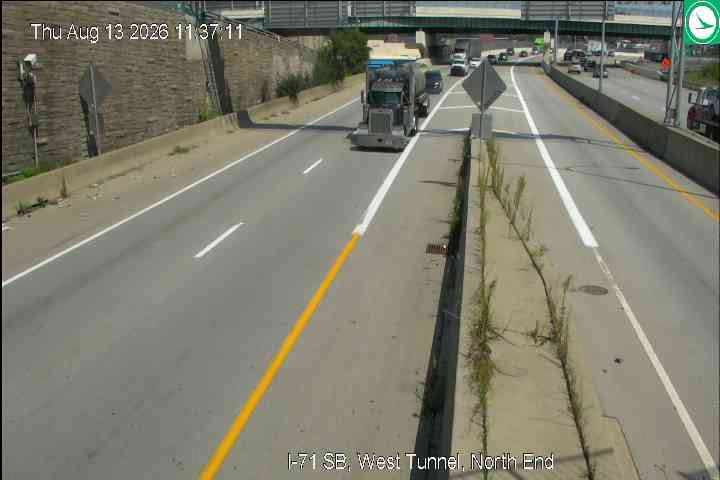 I-71 SB, West Tunnel, North End