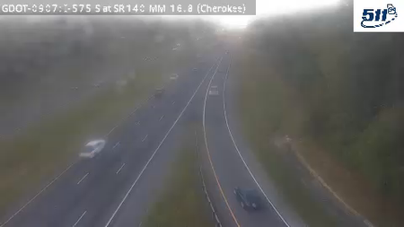 GDOT-0907: I-575 S at SR140 MM 16.6 (Cherokee)
