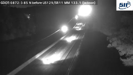 GDOT-0872: I-85 N before US129/SR11 MM 133 (Jackson)