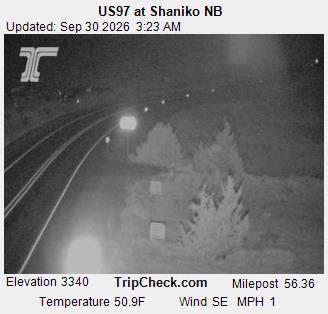 US97 at Shaniko NB