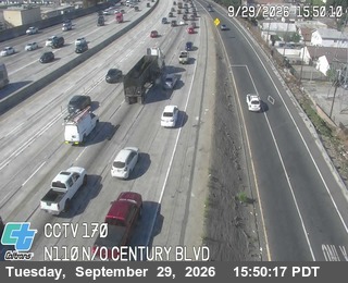 I-110 - I-110 : (170) North Of Century Blvd - North