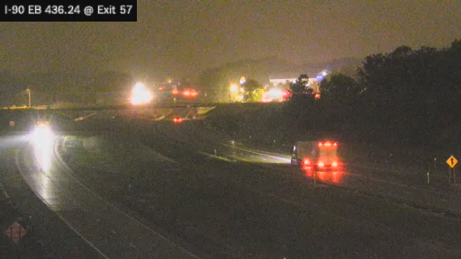 I-90 MP 436.24 EB at Interchange 57 (Hamburg)