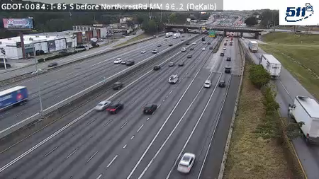 GDOT-0084: I-85 S before NorthcrestRd MM 96.2 (DeKalb)