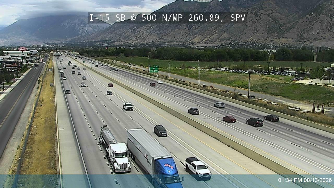 I-15 SB @ 500 N / MP 260.89, SPV