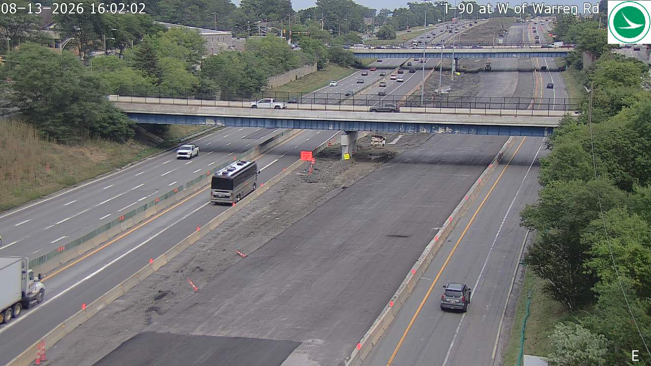 I-90 at W of Warren Rd