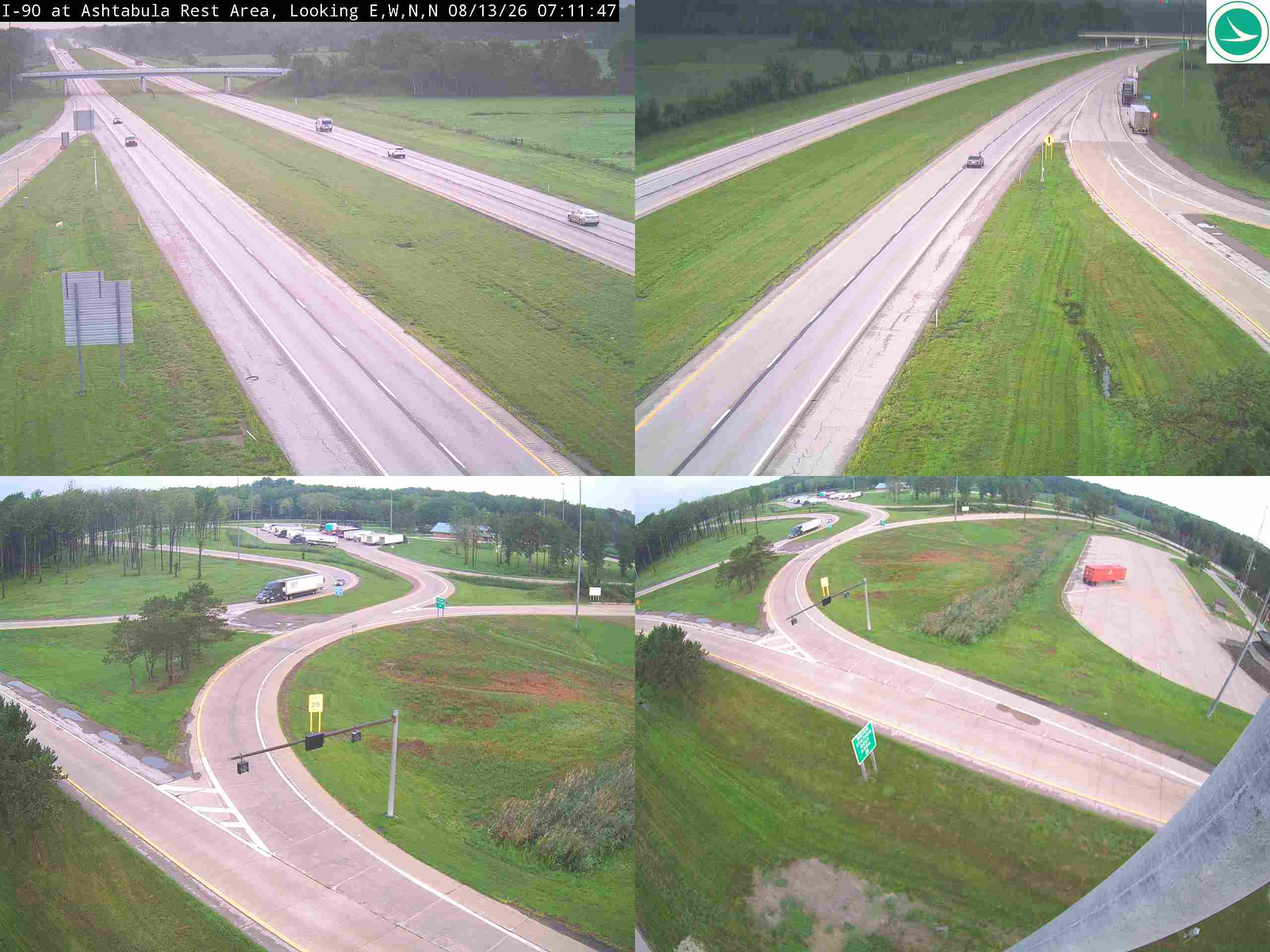 I-90 at Ashtabula Rest Area