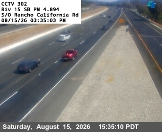 I-15 : (302) S/O Rancho California Road 