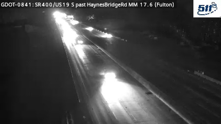 GDOT-0841: SR400/US19 S past HaynesBridgeRd MM 17.6 (Fulton)