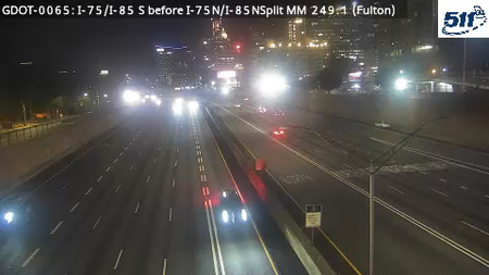 GDOT-0065: I-75/I-85 S before I-75N/I-85NSplit MM 249.1 (Fulton)