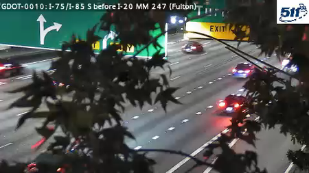 GDOT-0010: I-75/I-85 S before I-20 MM 247 (Fulton)