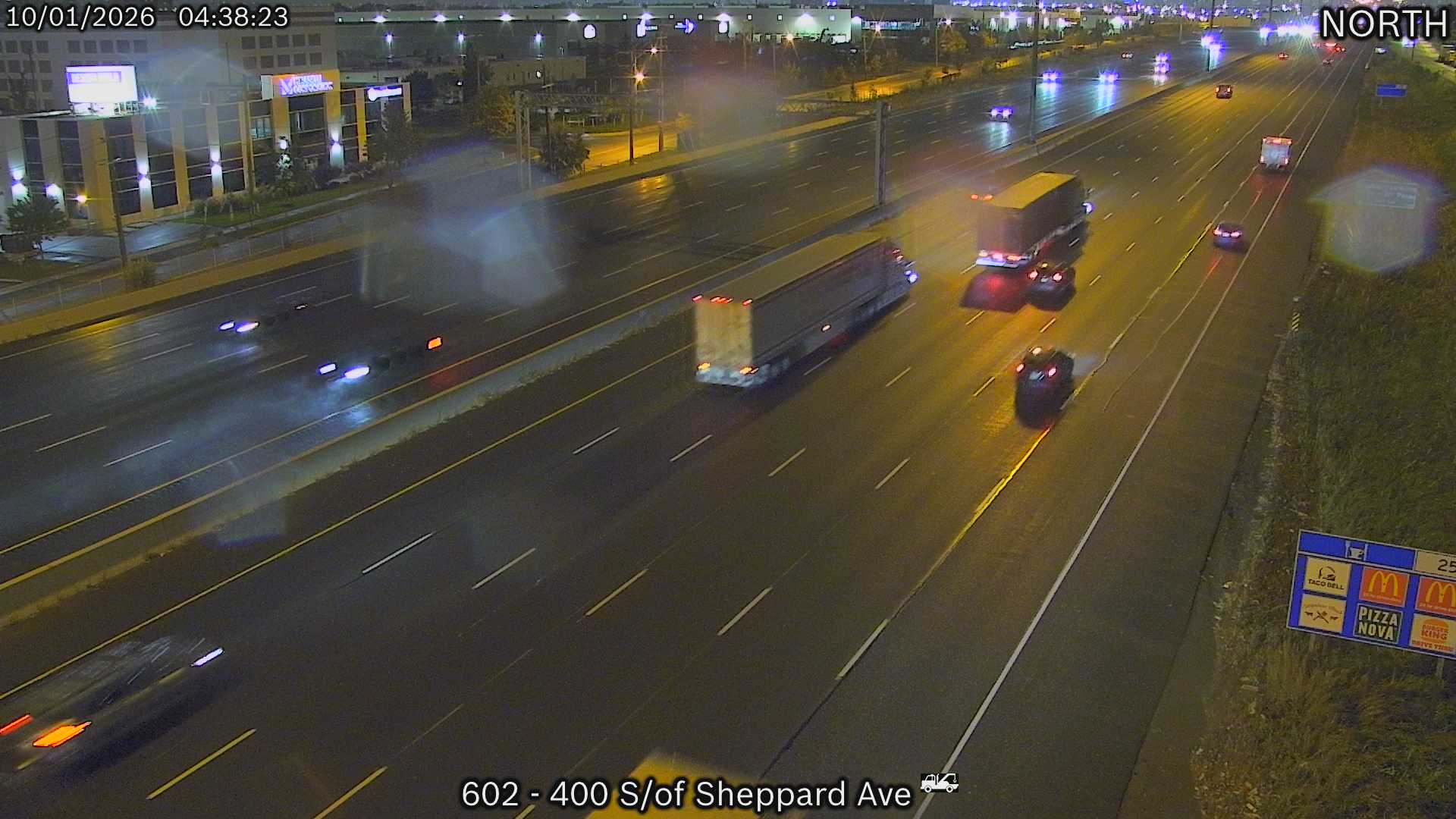 Highway 400 South of Sheppard Avenue