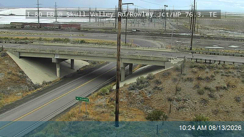 I-80 EB @ Skull Valley Rd / Rowley Jct / SR-196 / MP 76.3, TE