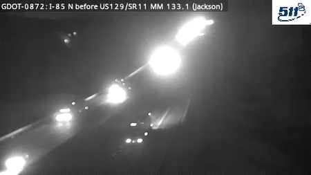 GDOT-0872: I-85 N before US129/SR11 MM 133.1 (Jackson)