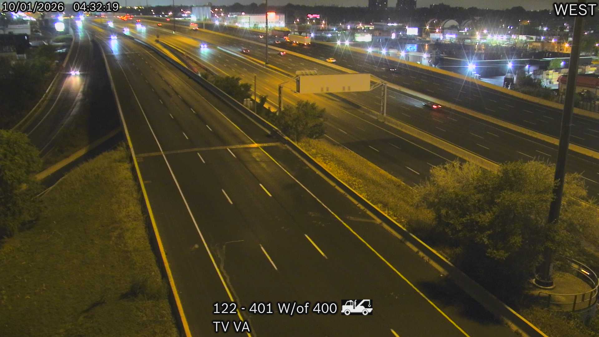 Highway 401 West of Highway 400