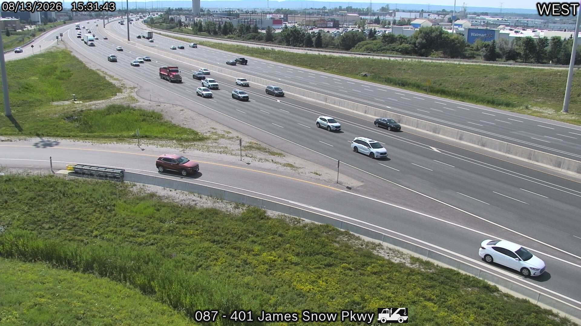 Highway 401 near James Snow Parkway