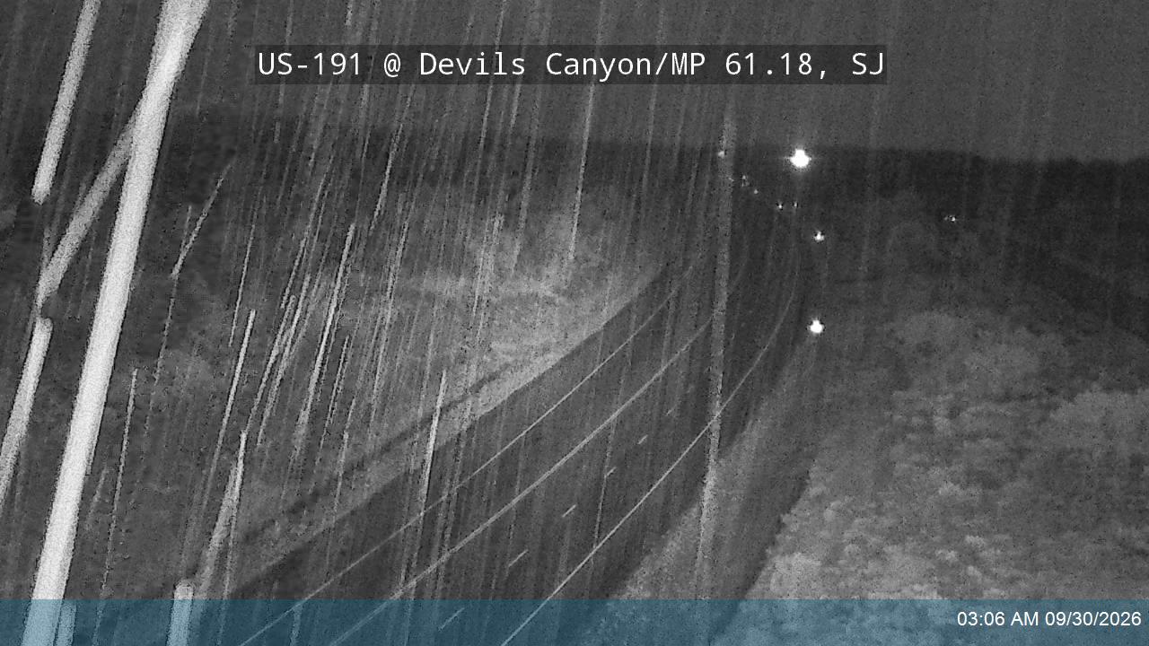 US-191 NB @ Devils Canyon / MP 61.18, SJ
