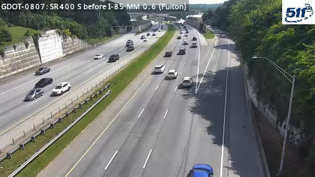GDOT-0807: SR400/US19 S before I-85 MM 1 (Fulton)