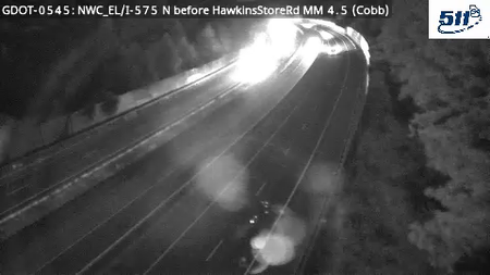 GDOT-0545: I-575 N before HawkinsStoreRd MM 4.5 (Cobb)