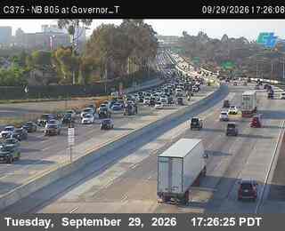 I-805 - (C375) NB 805:at Governot _T