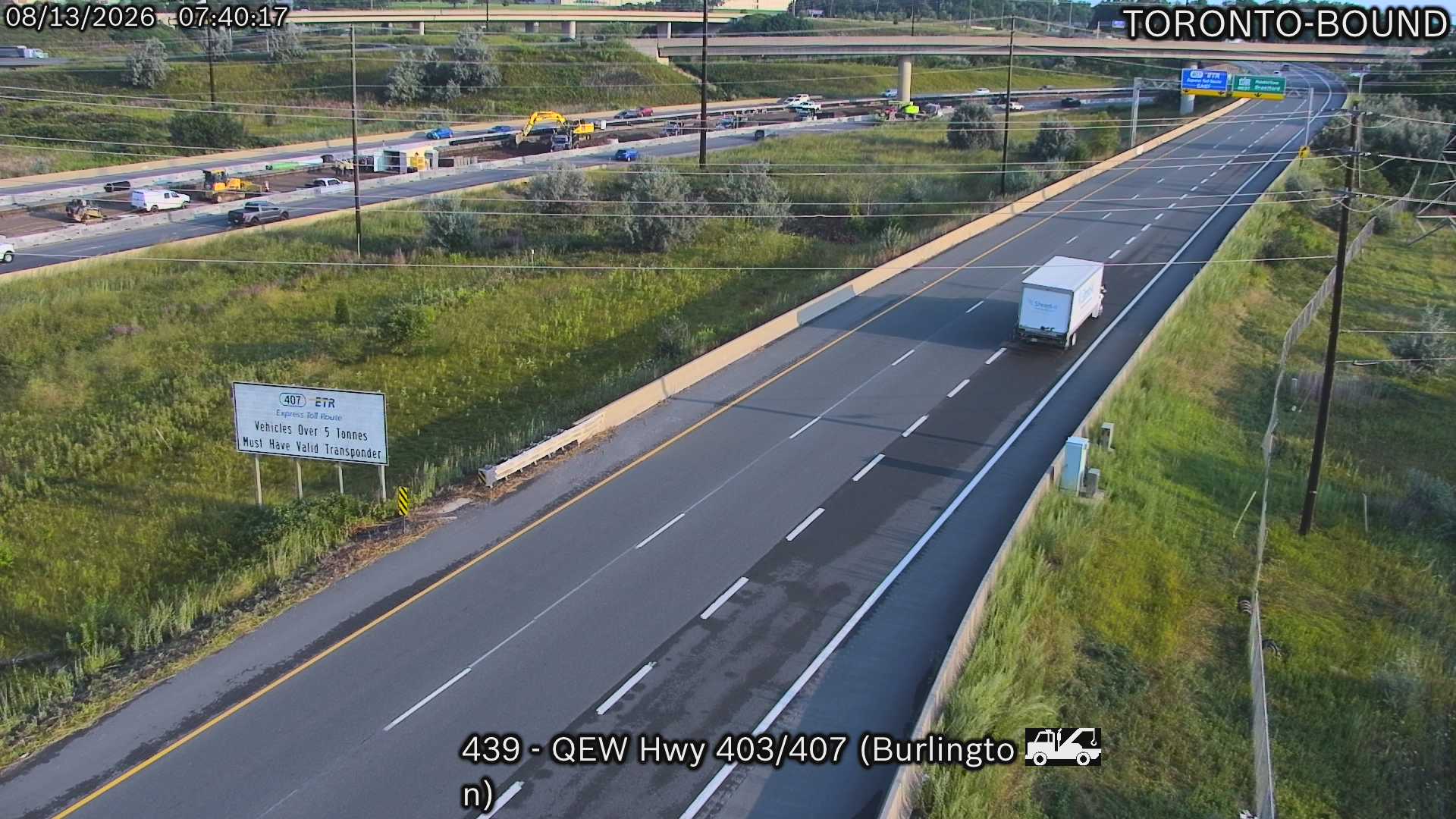 QEW near Highway 403/407 IC