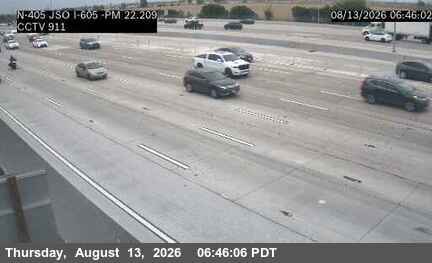 I-405: (911)  NB JSO I-605