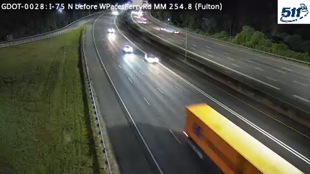 GDOT-0028: I-75 N before WPacesFerryRd MM 254.8 (Fulton)