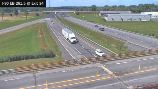 I-90 MP 261.50 EB at Interchange 34 (Canastota)