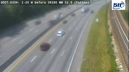 GDOT-0334: I-20 E before AndersonAve MM 53.2 (Fulton)