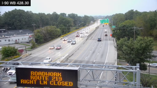 I-90 MP 428.30 WB Between Interchange 54 (Rt 400) and 55 (Lackawanna)