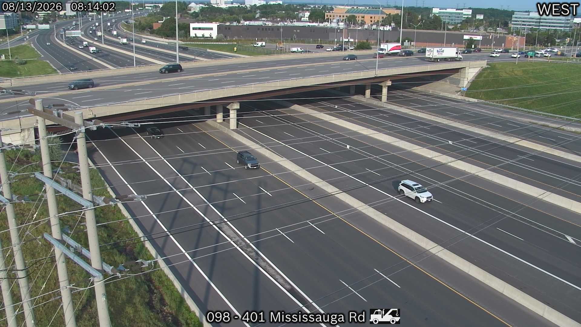 Highway 401 near Mississauga Road