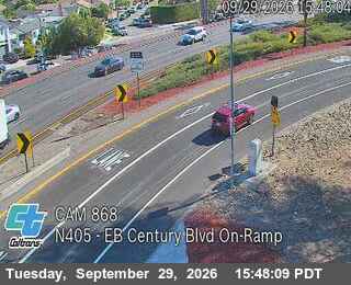 I-405 - I-405 : (868) EB Century Blvd On-Ramp - North