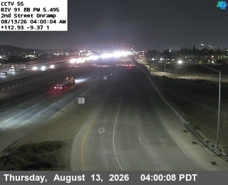 SR-91 : (55) 2nd Street Onramp