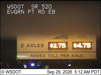 SR 520 at MP 4.1: Evergreen Pt Rd, EB