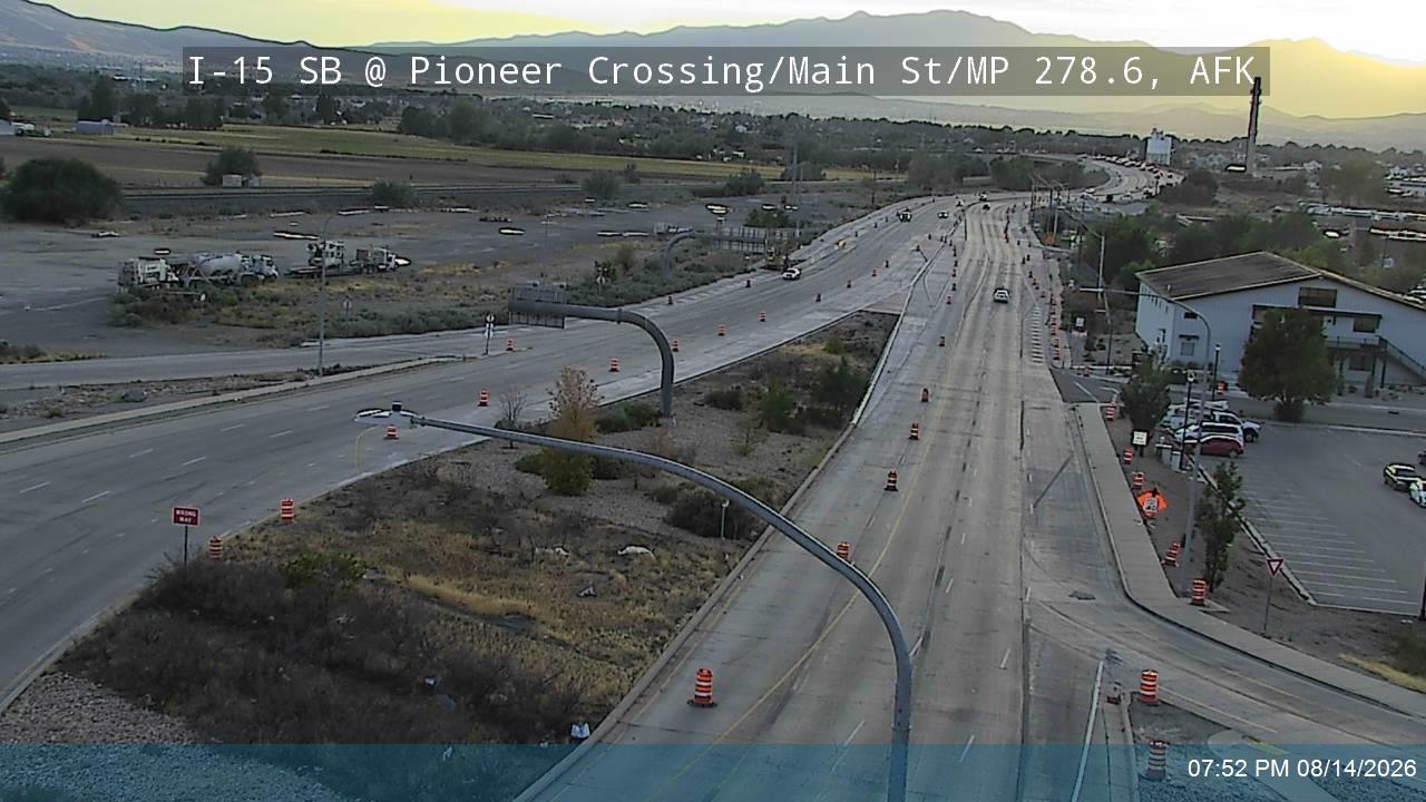 I-15 SB @ Pioneer Crossing / Main St / SR-145 / MP 278.6, AFK