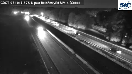 GDOT-0510: I-575 N past BellsFerryRd MM 4 (Cobb)