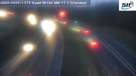 GDOT-0909: I-575 N past SR140 MM 17.4 (Cherokee)