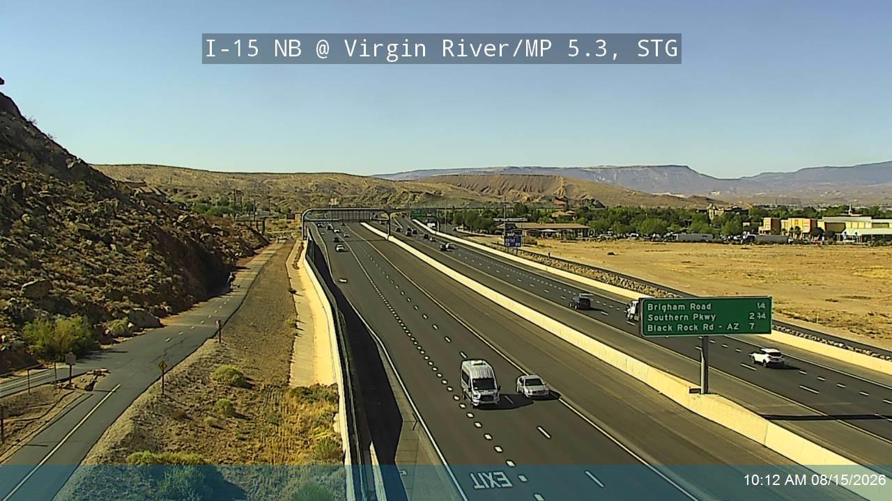 I-15 NB @ Virgin River / MP 5.3, STG